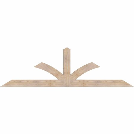 Ekena Millwork Richland Smooth Timber Gable Bracket, Douglas Fir, 108"W x 31 1/2"H x 5 1/2"D x 5 1/2"F, 7/12 Pitch GBW108X31X0606RIC00SDF